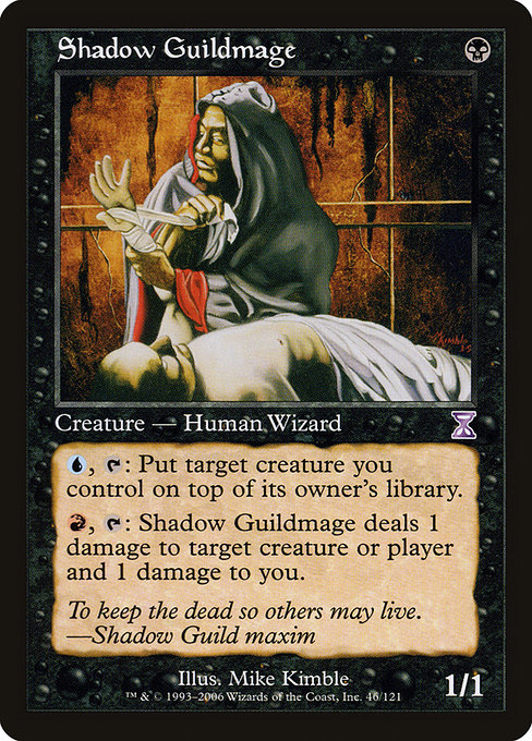 Magic the Gathering Card - Shadow Guildmage - MTG Circle