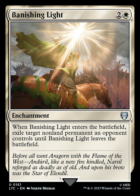 Magic the Gathering Card - Banishing Light - MTG Circle