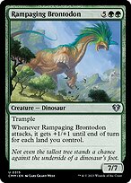 Magic the Gathering Card - Rampaging Brontodon - MTG Circle