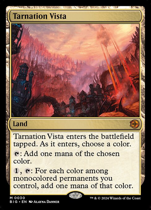 Magic the Gathering Card - Tarnation Vista - MTG Circle