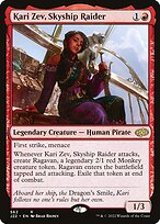 Magic the Gathering Card - Kari Zev, Skyship Raider - MTG Circle