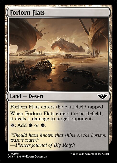 Magic the Gathering Card - Forlorn Flats - MTG Circle