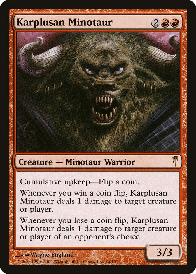 Magic the Gathering Card - Karplusan Minotaur - MTG Circle