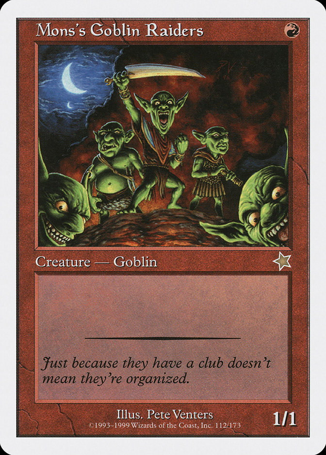 Magic the Gathering Card - Mons's Goblin Raiders - MTG Circle