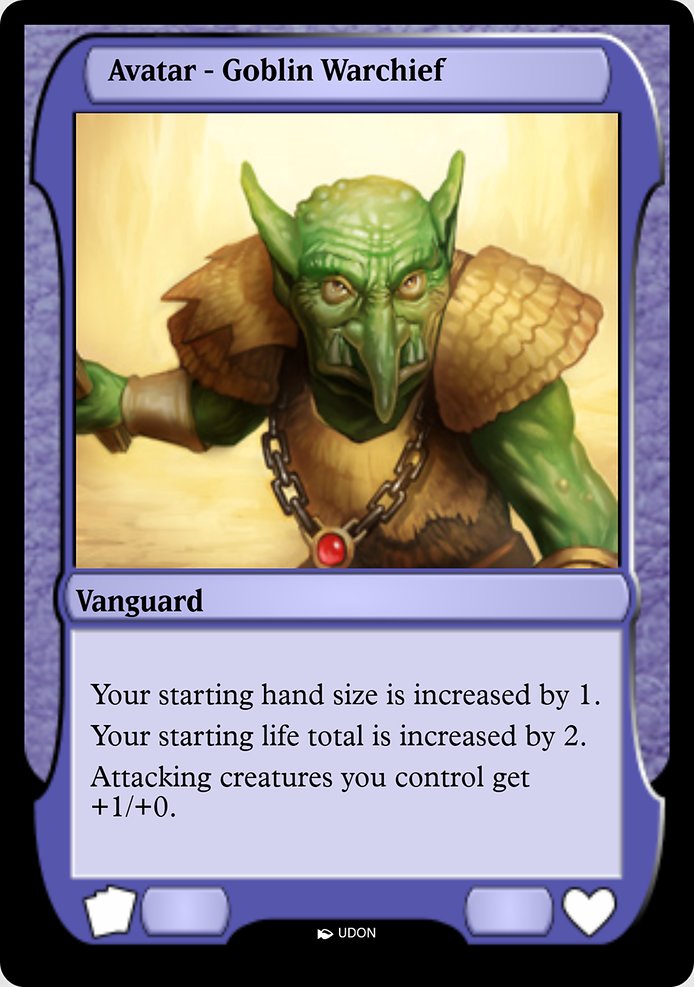 Magic the Gathering Card - Goblin Warchief Avatar - MTG Circle