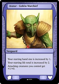 Magic the Gathering Card - Goblin Warchief Avatar - MTG Circle