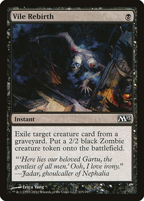 Magic the Gathering Card - Vile Rebirth - MTG Circle