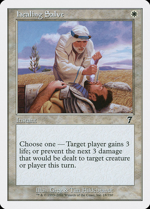 Magic the Gathering Card - Healing Salve - MTG Circle