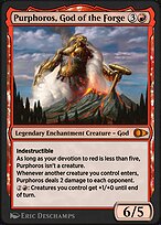 Magic the Gathering Card - Purphoros, God of the Forge - MTG Circle