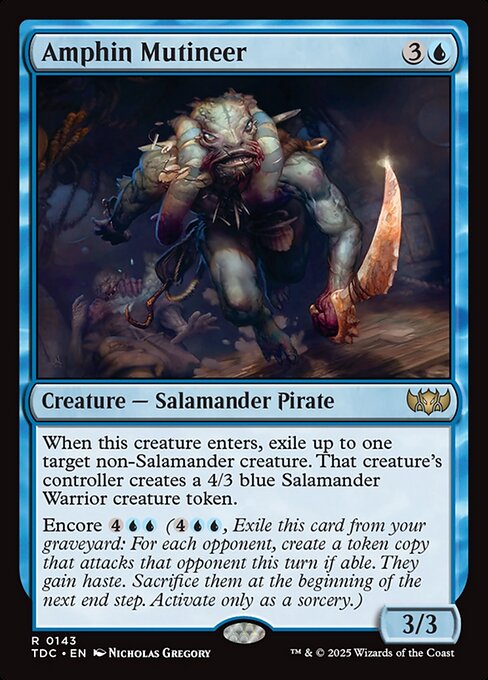 Magic the Gathering Card - Amphin Mutineer - MTG Circle
