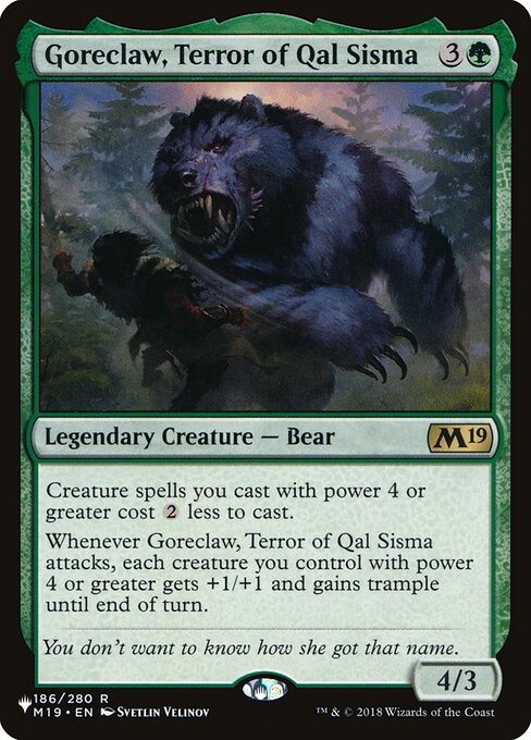 Magic the Gathering Card - Goreclaw, Terror of Qal Sisma - MTG Circle