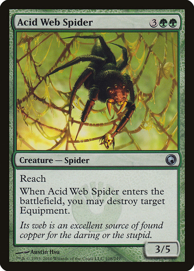 Magic the Gathering Card - Acid Web Spider - MTG Circle