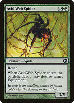 Magic the Gathering Card - Acid Web Spider - MTG Circle