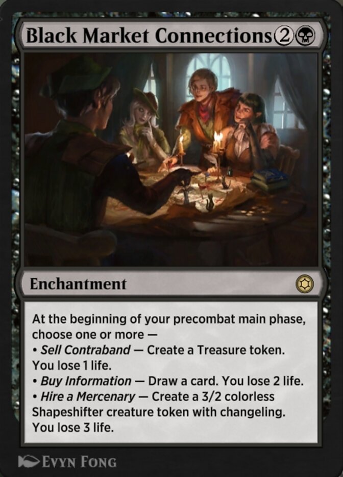 Magic the Gathering Card - Black Market Connections - MTG Circle
