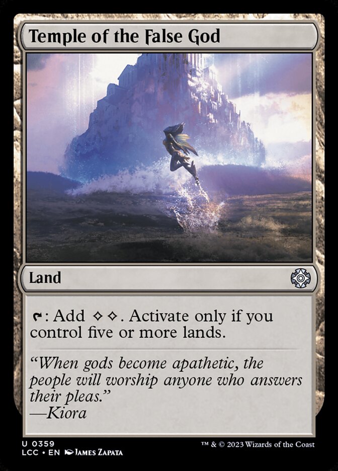Magic the Gathering Card - Temple of the False God - MTG Circle