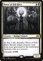 Magic the Gathering Card - Priest of Fell Rites - MTG Circle