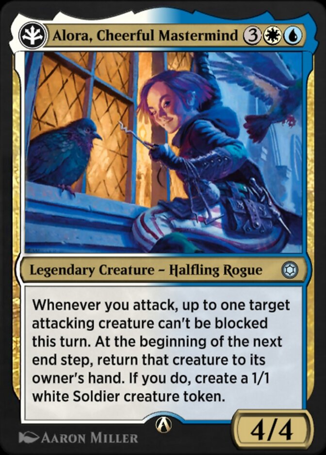 Magic the Gathering Card - Alora, Cheerful Mastermind - MTG Circle