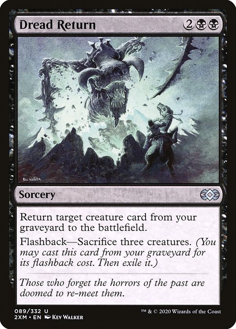 Magic the Gathering Card - Dread Return - MTG Circle
