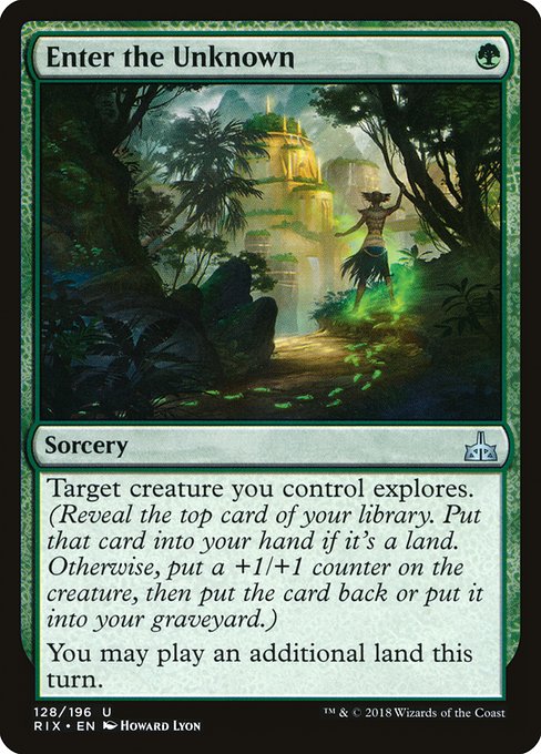 Magic the Gathering Card - Enter the Unknown - MTG Circle