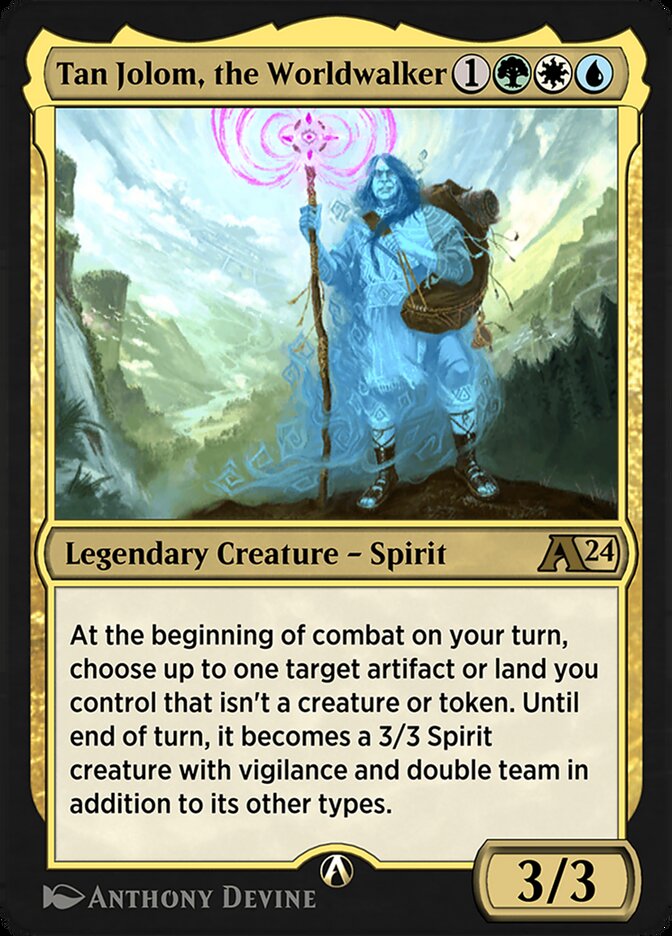 Magic the Gathering Card - Tan Jolom, the Worldwalker - MTG Circle