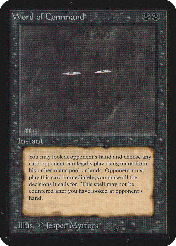 Magic the Gathering Card - Word of Command - MTG Circle