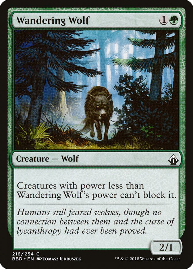 Magic the Gathering Card - Wandering Wolf - MTG Circle
