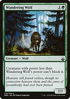 Magic the Gathering Card - Wandering Wolf - MTG Circle
