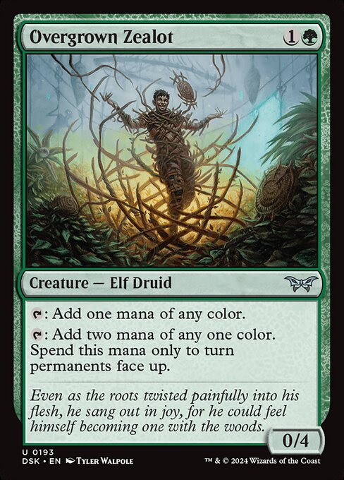 Magic the Gathering Card - Overgrown Zealot - MTG Circle