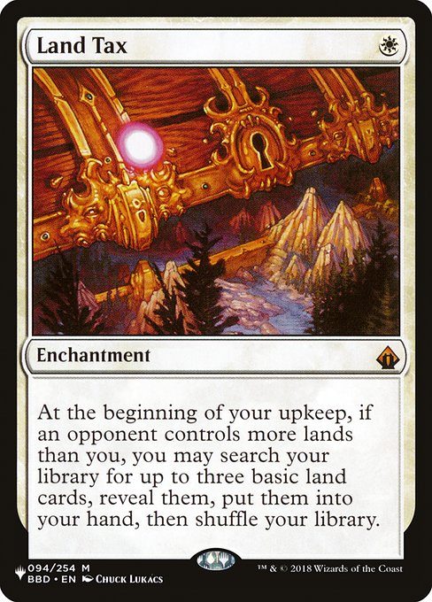 Magic the Gathering Card - Land Tax - MTG Circle