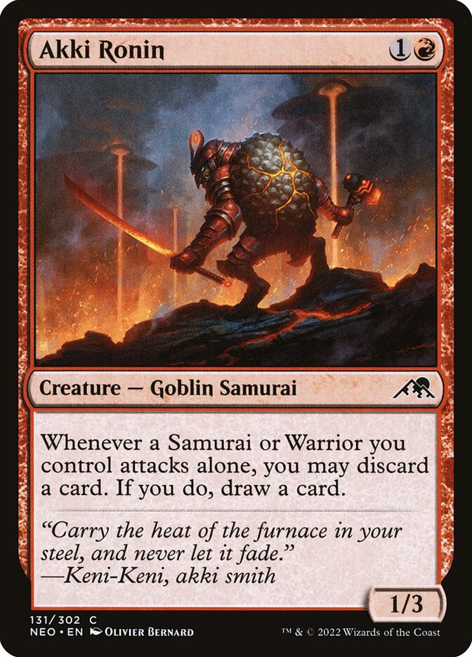 Magic the Gathering Card - Akki Ronin - MTG Circle