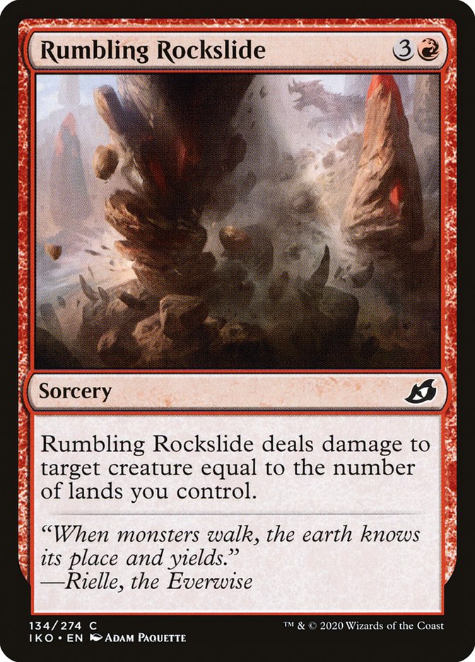 Magic the Gathering Card - Rumbling Rockslide - MTG Circle