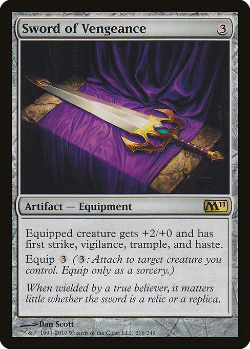 Magic the Gathering Card - Sword of Vengeance - MTG Circle
