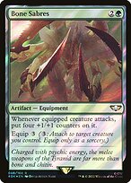 Magic the Gathering Card - Bone Sabres - MTG Circle