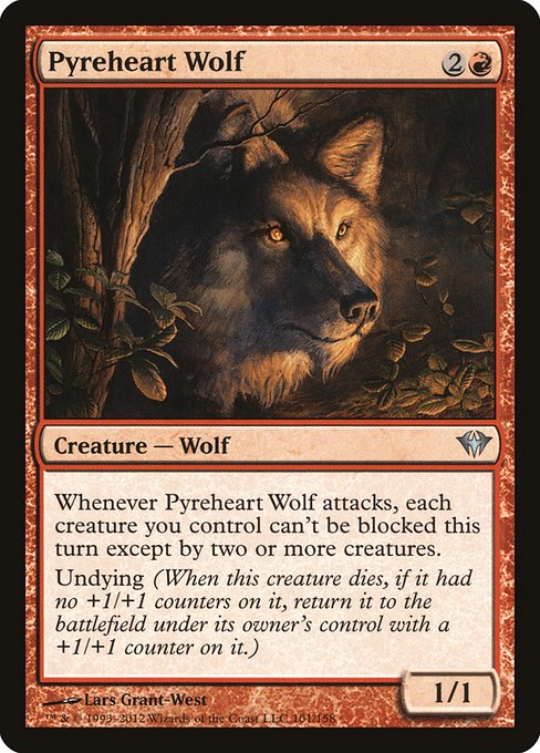 Magic the Gathering Card - Pyreheart Wolf - MTG Circle