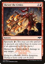 Magic the Gathering Card - Skewer the Critics - MTG Circle