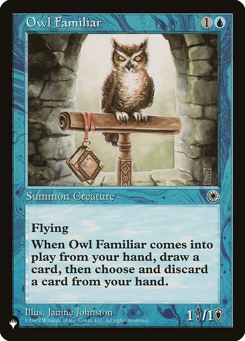 Magic the Gathering Card - Owl Familiar - MTG Circle