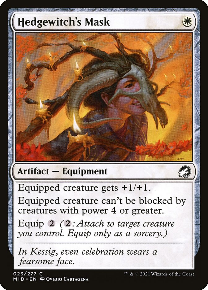 Magic the Gathering Card - Hedgewitch's Mask - MTG Circle
