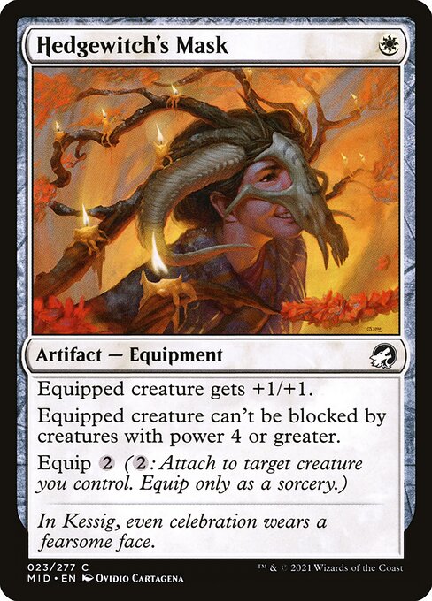 Magic the Gathering Card - Hedgewitch's Mask - MTG Circle