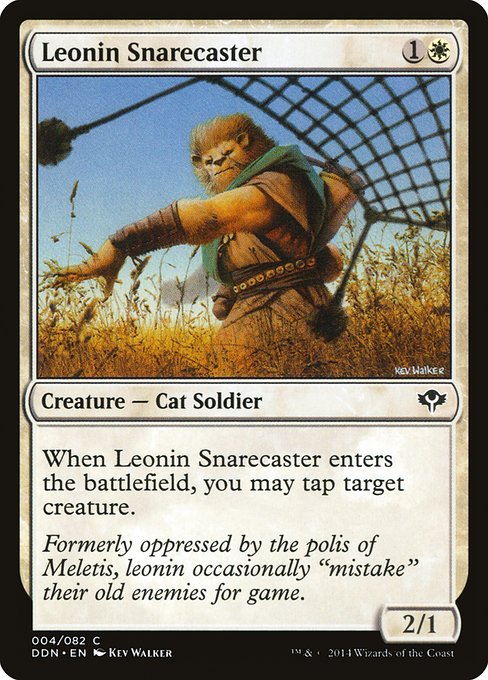 Magic the Gathering Card - Leonin Snarecaster - MTG Circle