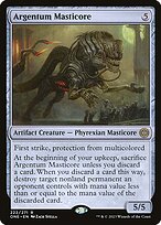 Magic the Gathering Card - Argentum Masticore - MTG Circle