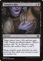 Magic the Gathering Card - Vampire's Kiss - MTG Circle