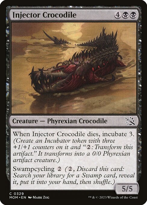 Magic the Gathering Card - Injector Crocodile - MTG Circle