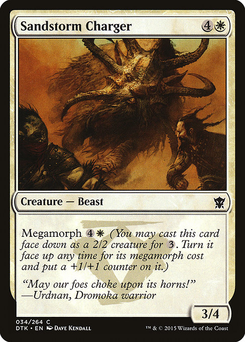 Magic the Gathering Card - Sandstorm Charger - MTG Circle