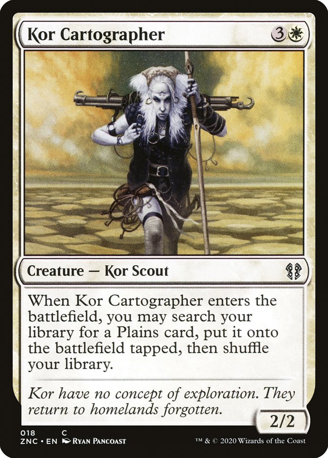 Magic the Gathering Card - Kor Cartographer - MTG Circle