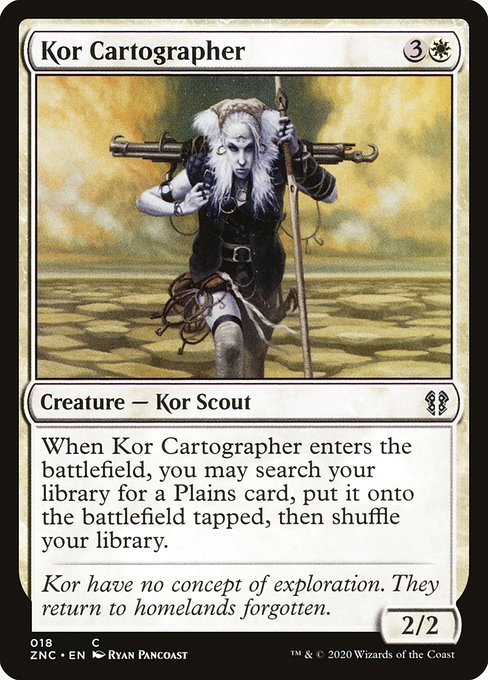 Magic the Gathering Card - Kor Cartographer - MTG Circle