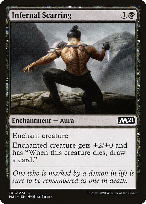 Magic the Gathering Card - Infernal Scarring - MTG Circle