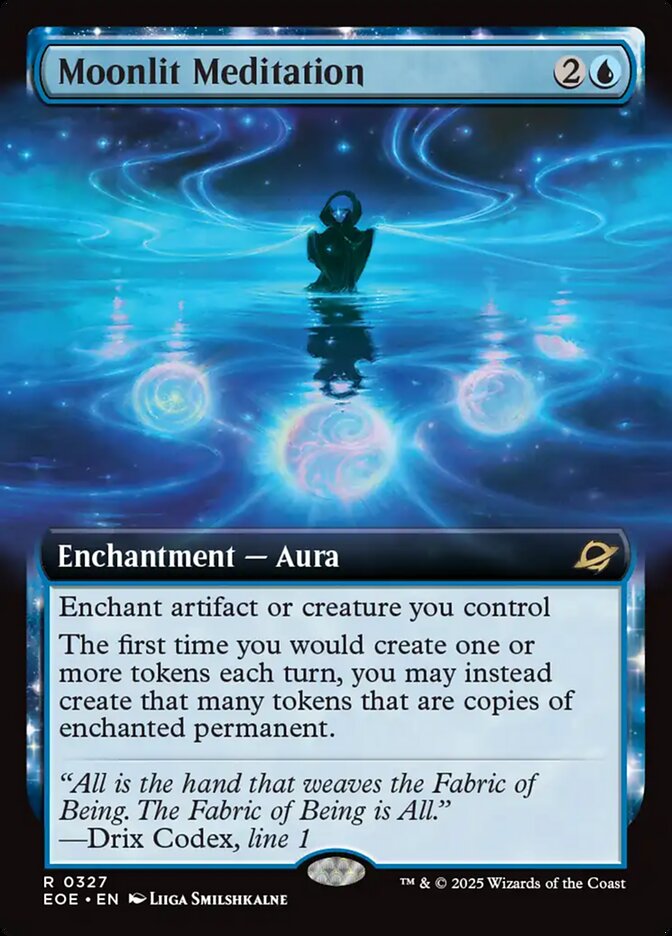 Magic the Gathering Card - Moonlit Meditation - MTG Circle