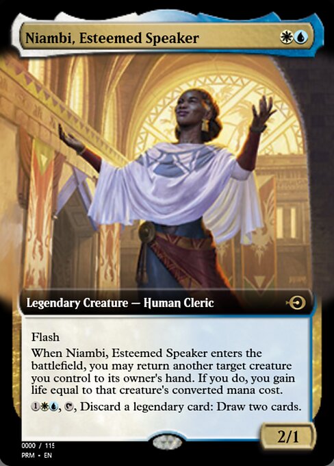 Magic the Gathering Card - Niambi, Esteemed Speaker - MTG Circle