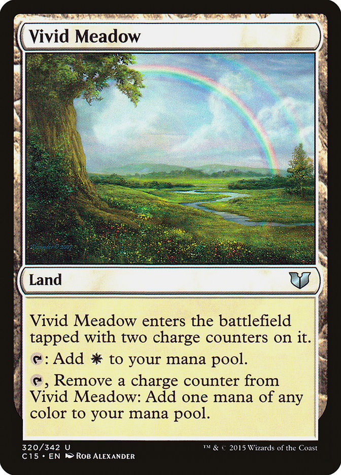 Magic the Gathering Card - Vivid Meadow - MTG Circle