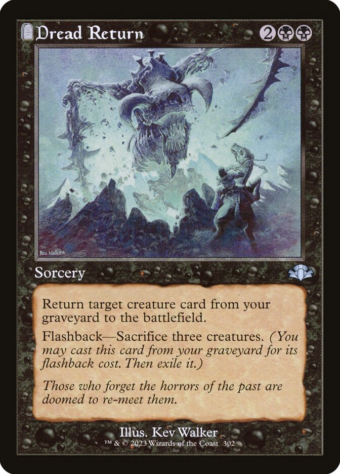 Magic the Gathering Card - Dread Return - MTG Circle